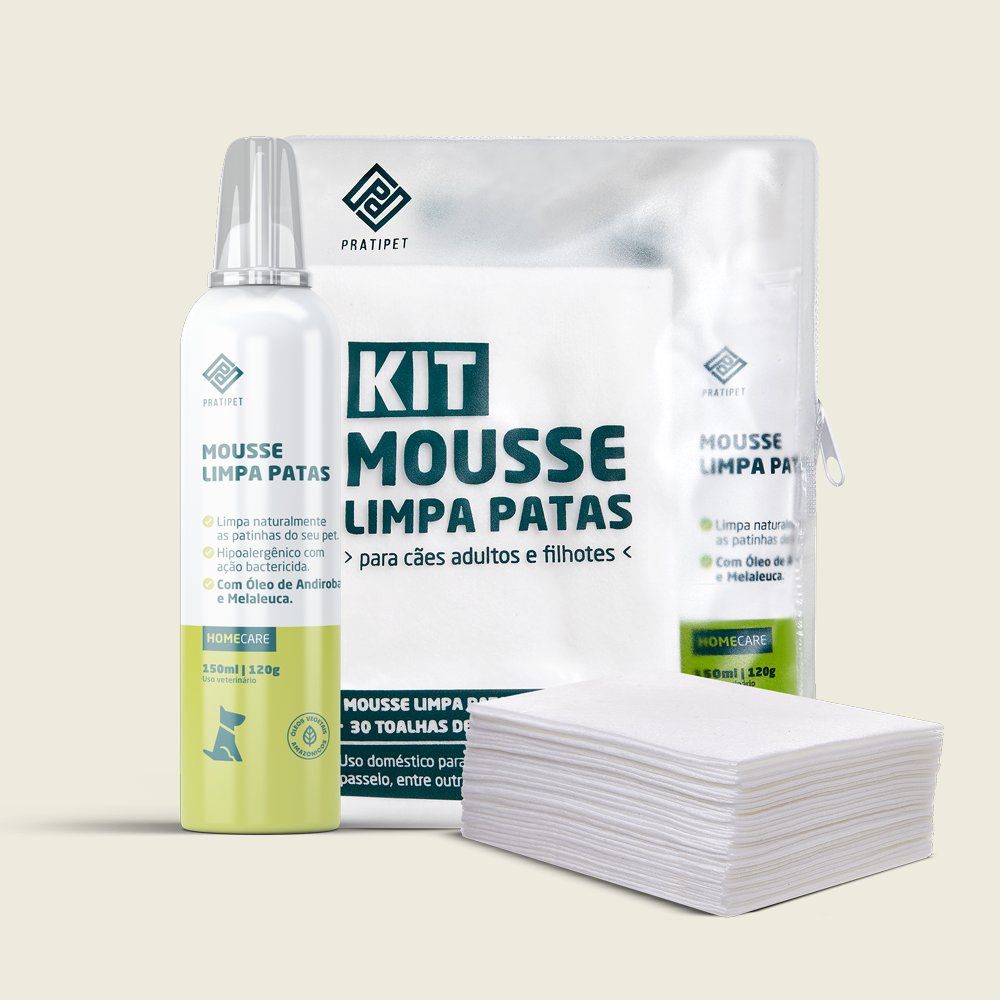 Kit Mousse Limpa Patas